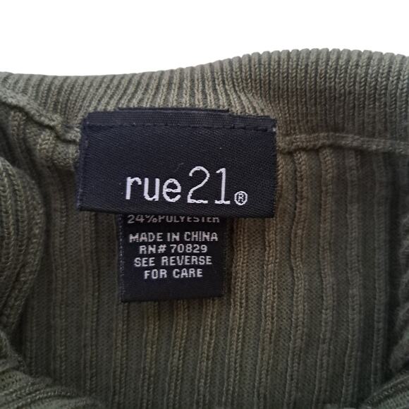 Rue21 Mock Neck Tank Womens Size M Classic Staple Cottagecore Preppy Indie Boho - Picture 3 of 10